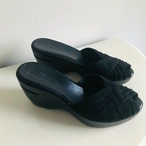 Cole Haan Air Black Austyn Suede Mule Size 9.5